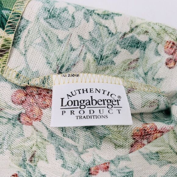 Longaberger Christmas Traditions Basket AMERICAN HOLLY LINER Only #20044813 Bag - Picture 4 of 5